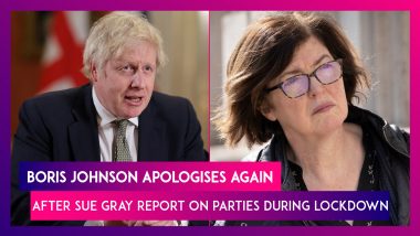 Boris Johnson Apologises Again After Sue Gray Report On Parties At No 10 Downing Street During Covid-19 Lockdown